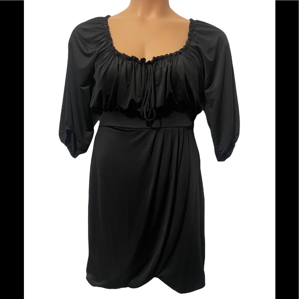 M M Couture by Miss Me black silky dress Sz M
